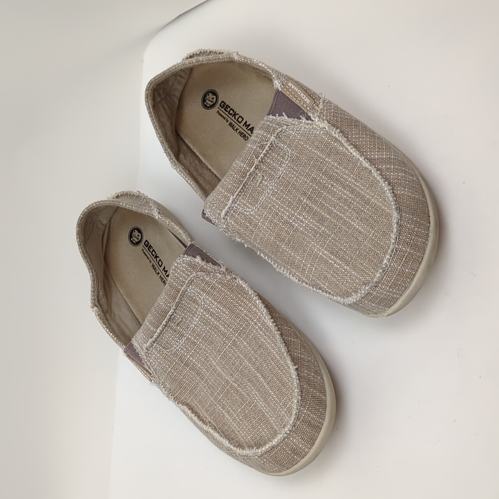 Casual Beige Slip-On Loafers for Men — Comfortable Everyday Wear